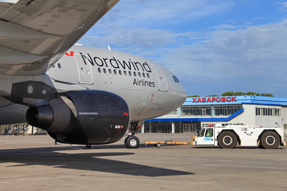 Новый лайнер АК Nordwind впервые прибыл в Хабаровск из Москвы
