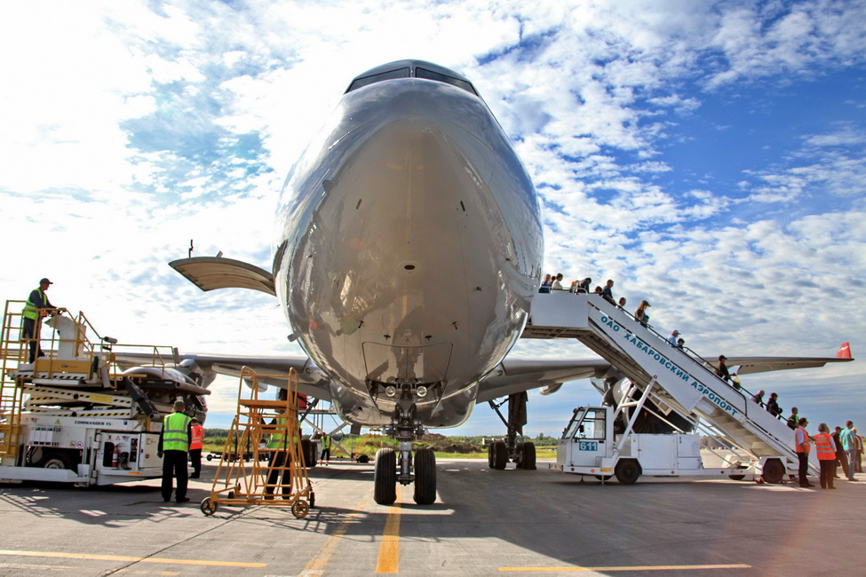 Новый лайнер АК Nordwind впервые прибыл в Хабаровск из Москвы