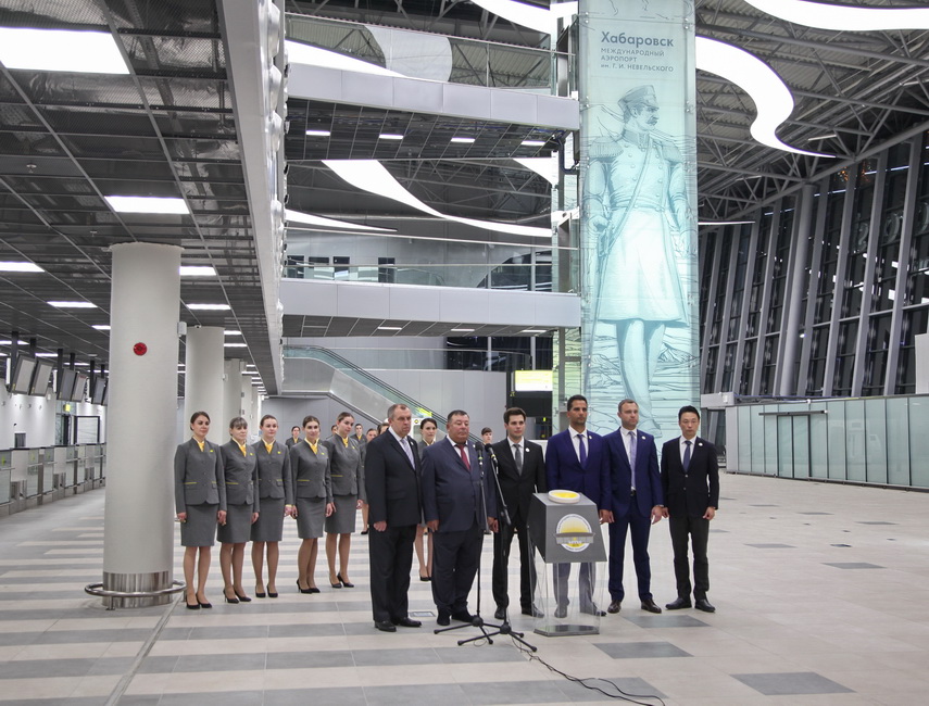 Президент России запустил в эксплуатацию новый терминал Международного аэропорта Хабаровск