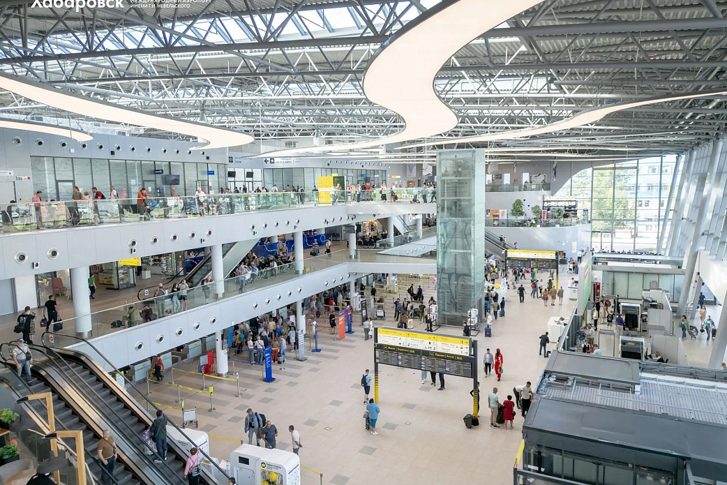 На площадке международного терминала аэропорта Хабаровск реализуют социокультурный проект «Амур с первого взгляда»