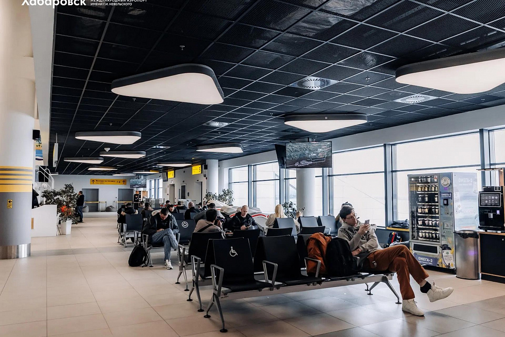 На площадке международного терминала аэропорта Хабаровск реализуют социокультурный проект «Амур с первого взгляда»