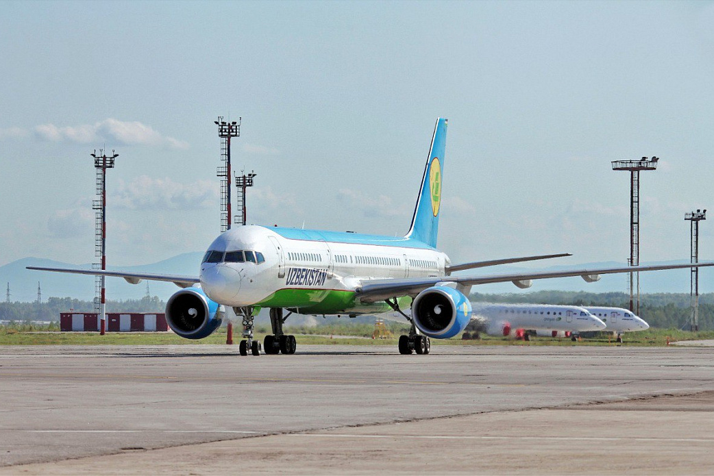 Спустя 10 лет открываются прямые регулярные рейсы из международного аэропорта Хабаровск в Узбекистан