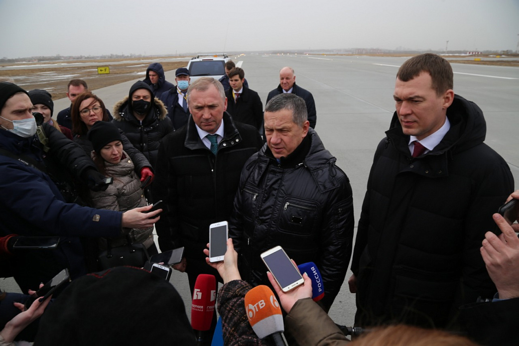 В Международном аэропорту Хабаровск завершен первый этап реконструкции аэродромного комплекса